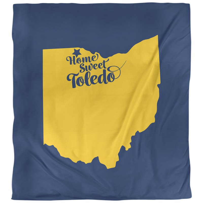 Housse de couette simple ohio toledo, Orange, Polyester brossé