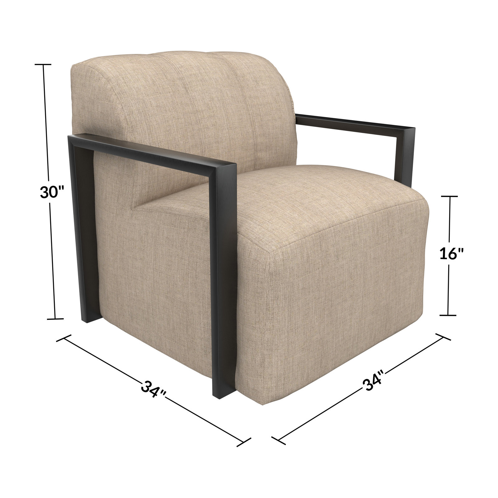 Rosalie Sunbrella® Patio Lounge Chair, Sunbrella® Cast Ash