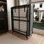 Structure de lit pliante en métal avec matelas en mousse, 4 roulettes pour faciliter la mobilité, rangement à profil mince, chambre à coucher et chambre d'amis noir, mouvement à roulement à haute densité, bon dortoir