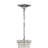 Erville 5 - Light Steel Dimmable Empire Chandelier
