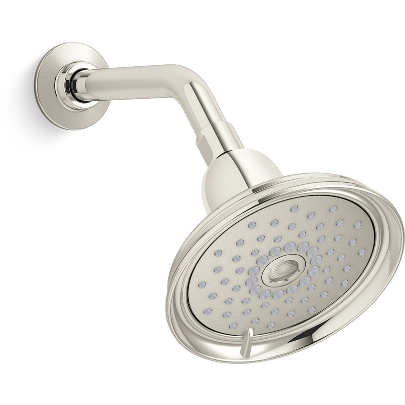 Pomme de douche multifonctionnelle 2,5 GPM Bancroft avec technologie d'induction d'air Katalyst, Nickel poli éclatant