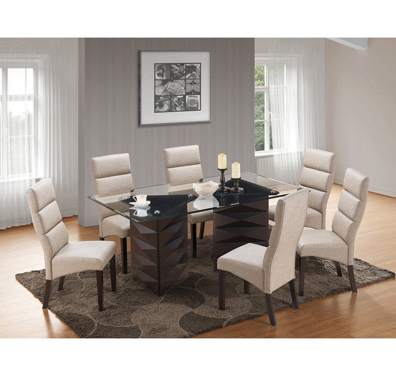 Solid Wood Base Dining Table