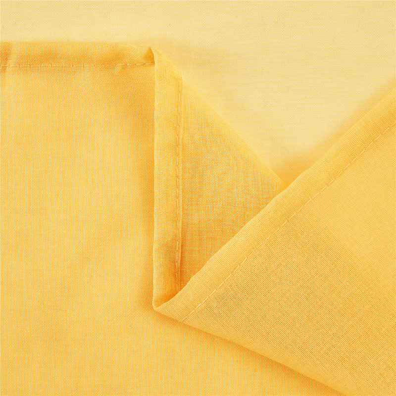 Paire de rideaux transparents avec œillets Diyon, L 54 po x L 63 po, Jaune