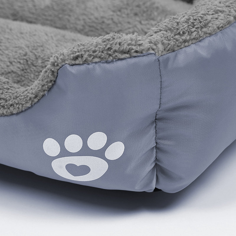 Lit pour chien Goncalves, Moyen (l 26,8 po x P 21,7 po x H 3 po), gris