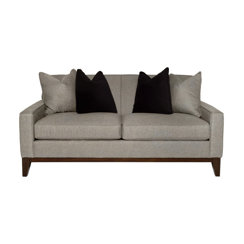Canapé d'appoint Edman, Polyester beige foncé / noir