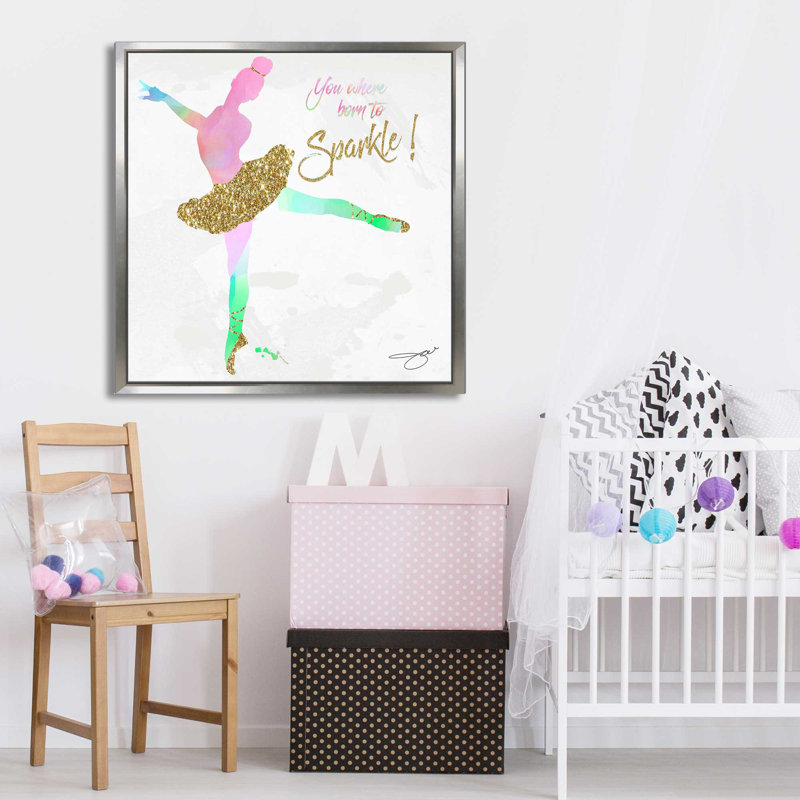 Dancer 1 (Square) par By Jodi - impression, Cadre flottant argent, H 27,5 po x l 27,5 po x P 2 po