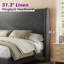 Grand lit plateforme tapissier à oreilles Belo-1844566013-1844565985