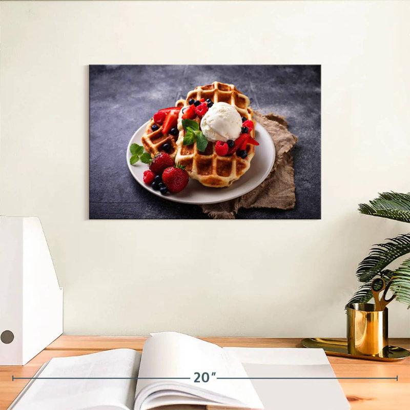 Yarlin Berry Belgian Waffles, 8" H x 12" W
