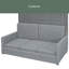 Lit escamotable double pleine grandeur avec coussin-1034260980
