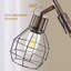 Lampe sur pied à branches 65 po avec ampoules à intensité variable et interrupteur rotatif Rasch-711129775