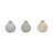 Clay, Set Of 3 5" Bud Vases, Multi