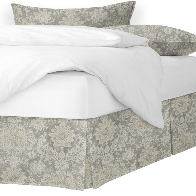 Indali Taupe/Beige Queen Bed Skirt 15" Drop, 15", Queen