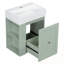 Meuble-lavabo mural avec lavabo et tablette latérale-1405692129