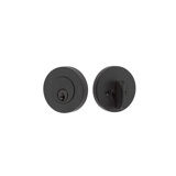 Modern Disc Single Cylinder Deadbolt For 1-3/8" To 2-1/8" Door Oil Rubbed Bronze Finish