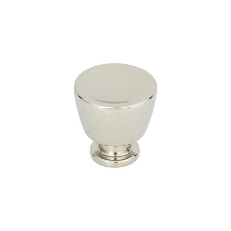 Tiki Hut 1 1/4" Diameter Round Knob, Polished Nickel, 1 1/8"