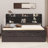 Twin Size Wooden Captain Bed With Built-In Bookshelves,Three Storage Drawers And Trundle-372385780