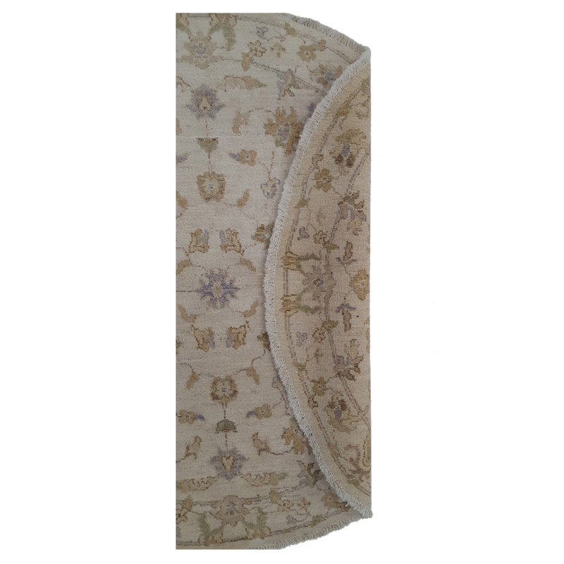 Daugherty Hand Knotted 4x4 Ivory Round