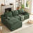 Boneless 104" 2-Piece Compression Boneless Corduroy L-Shaped Modular Sectional Sofa, No Assembly Required-243905353