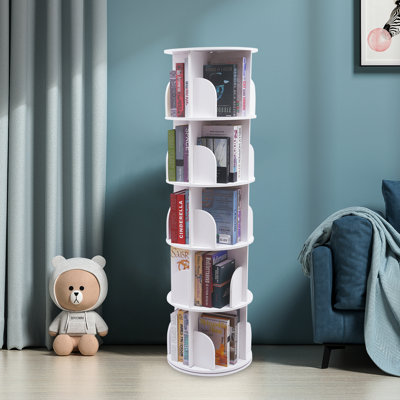 Bibliothèque de coin Kuerten H 38,2 po x l 18 po (3 niveaux) / H 62,6 po x l 18 po (5 niveaux) 