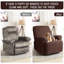 Housse pour fauteuil inclinable à coussins carrés/rectangulaires-189624714