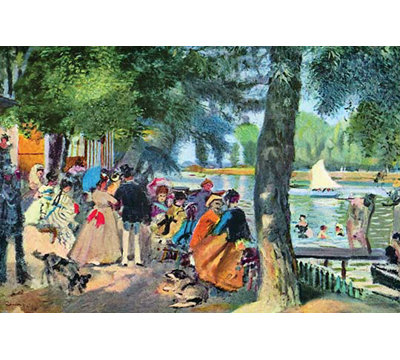 " La Grenouillere " by Pierre-Auguste Renoir
