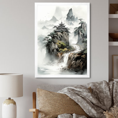 Bouddhisme, modèle en Chine, paysage II - art mural Chine