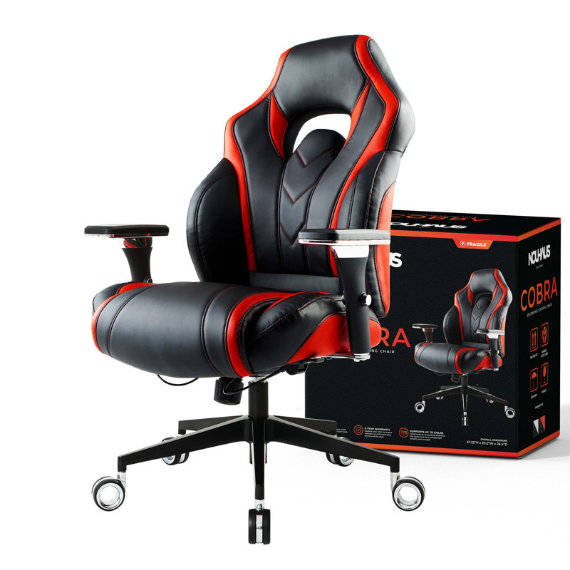 Fauteuil de bureau Nouhaus Cobra, Rouge / noir