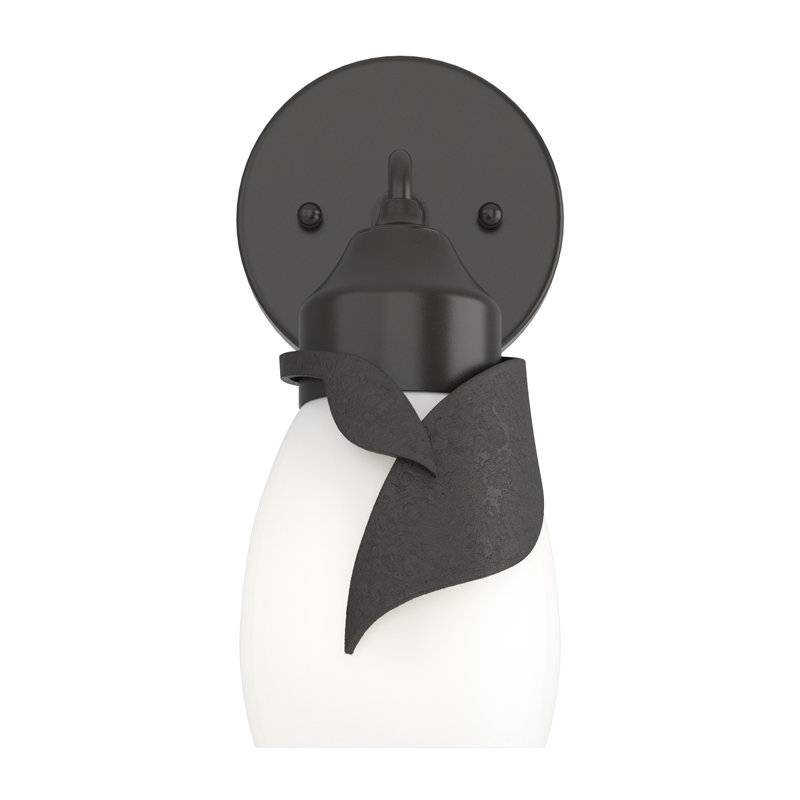 Lapas 1 - Light Dimmable Bath Sconce, Opal White, Oil Rubbed Bronze