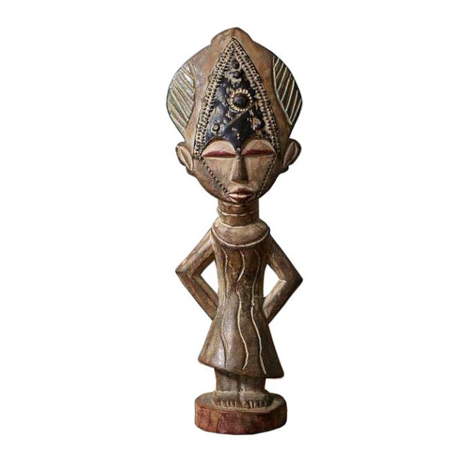 Figurine en bois africain sweetheart Trente