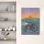"Vélo au coucher du soleil"-129716338