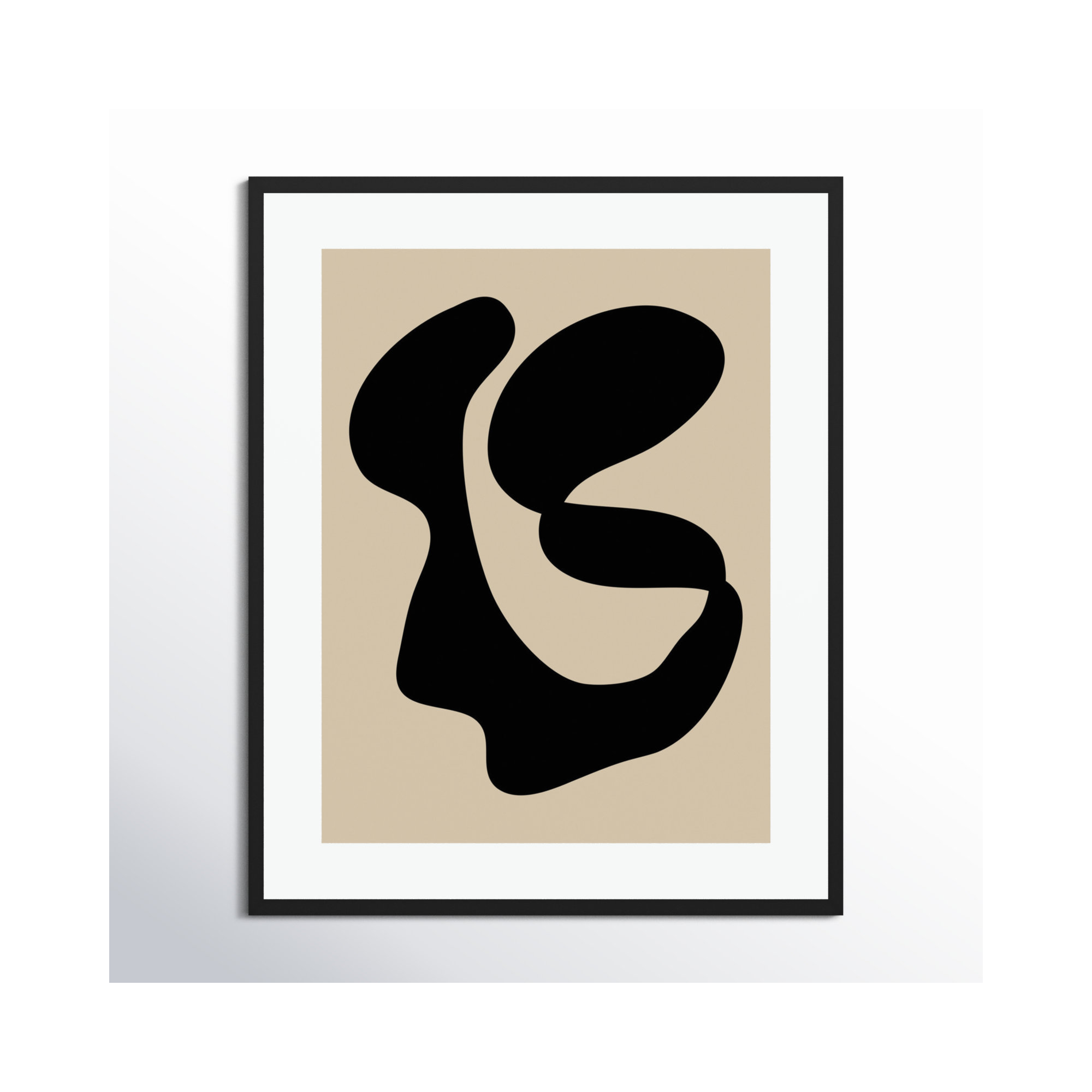 Abstract 10 by Beth Vassalo, Black Framed, 41.25" H x 33.25" W x 0.8" D