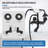 2 Handle Wall Mounted Clawfoot Tub Faucet-97567325
