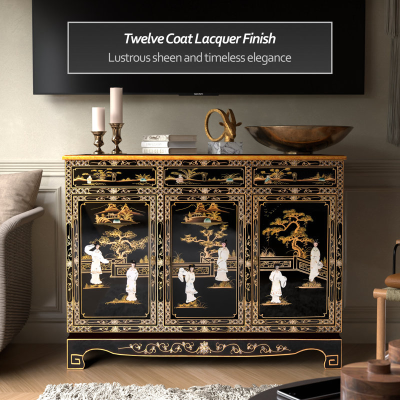 Black Lacquer Sideboard - Royal Ladies