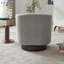 Upholstered Swivel Armchair-398326182