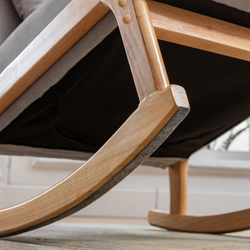 Fauteuil de 25,5 po Lagroue, Mélange de lin gris