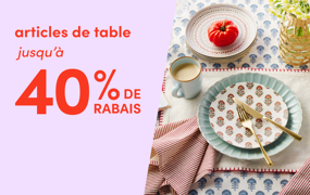 articles de table en solde