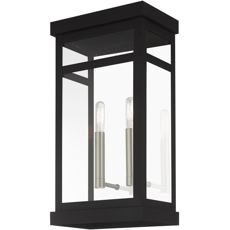Solid Brass Wall Light, Black