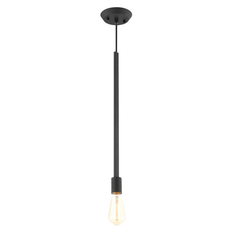 Luminaire suspendu à 1 lumière Adriano, Noir