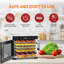 Déshydrateur d'aliments NutriChef 6 plateaux 600 Watts
