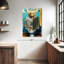 Golden retriever sur une toilette sur toile-940256001