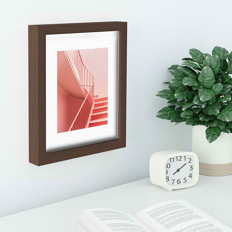 " Pink Pastel Colored Stairs " by Raisa Zwart, 10" H x 8" W