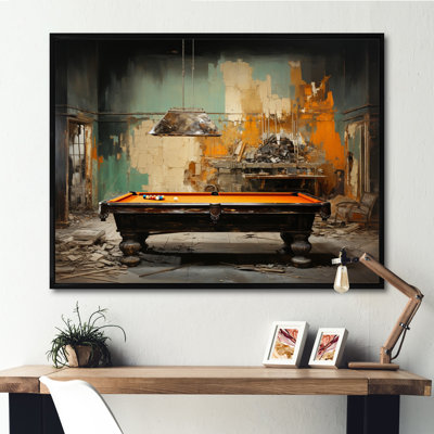 «Billard Industrial Game II», reproduction sur toile