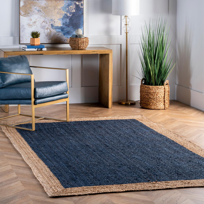 Knox Solid Colour Jute / Sisal Area Rug, Rectangle 152 x 244cm