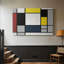 Composition avec grand avion rouge, jaune, noir, gris et bleu - Piet Mondrian - toile tendue avec châssis - 1921-90816074