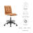 Modway Prim Armless Vegan Leather Drafting Chair-1228256649-1228256650