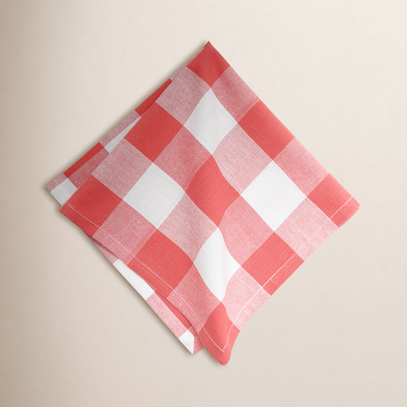 Louis 6 Piece Cotton Napkin Set, Rouge