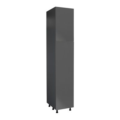 WALLKITCHENS 18 W x 24 D x 96 H Particleboard Open Tall Cabinet with doors in Matte