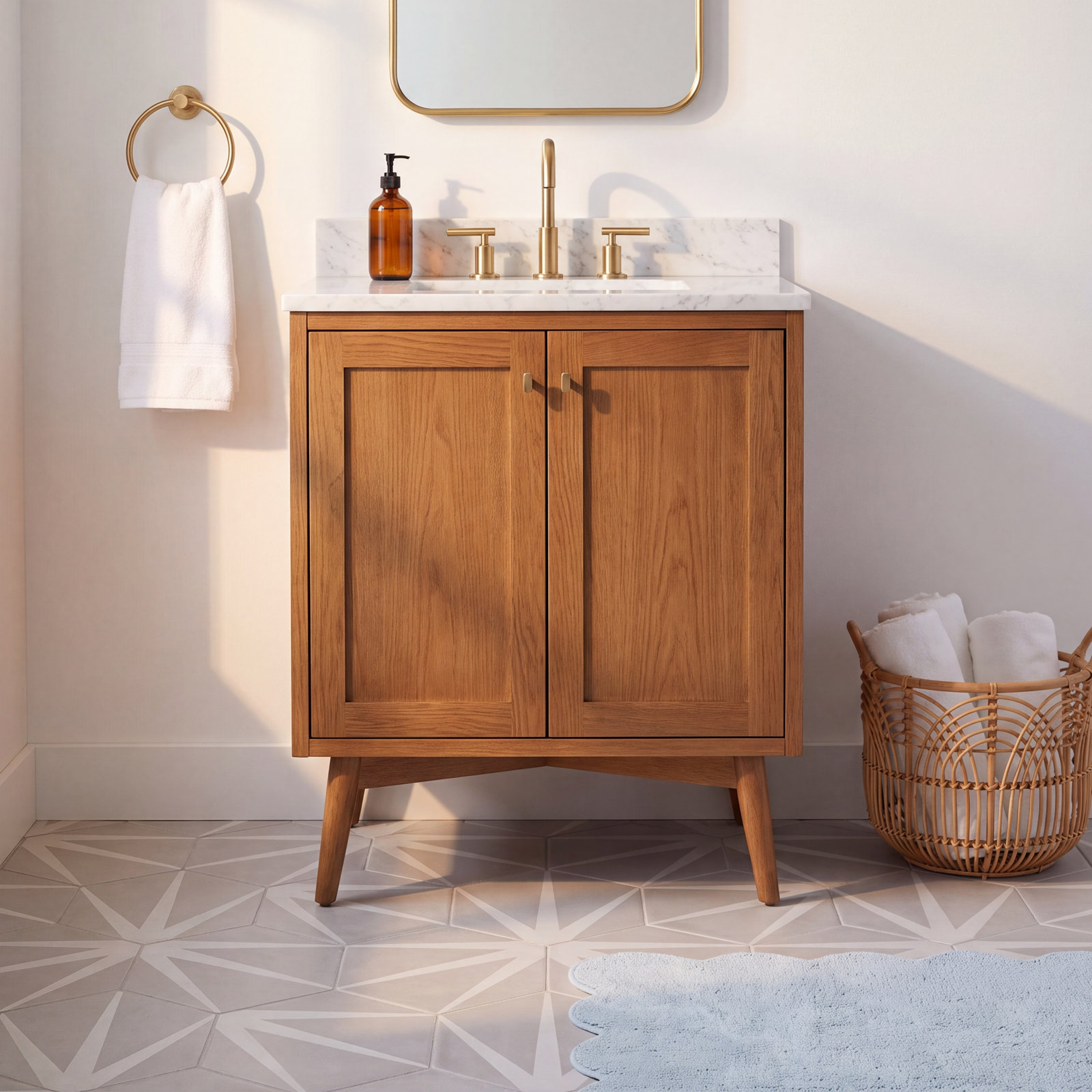 Allora 8.5" x 10" Porcelain Patterned Wall & Floor Tile