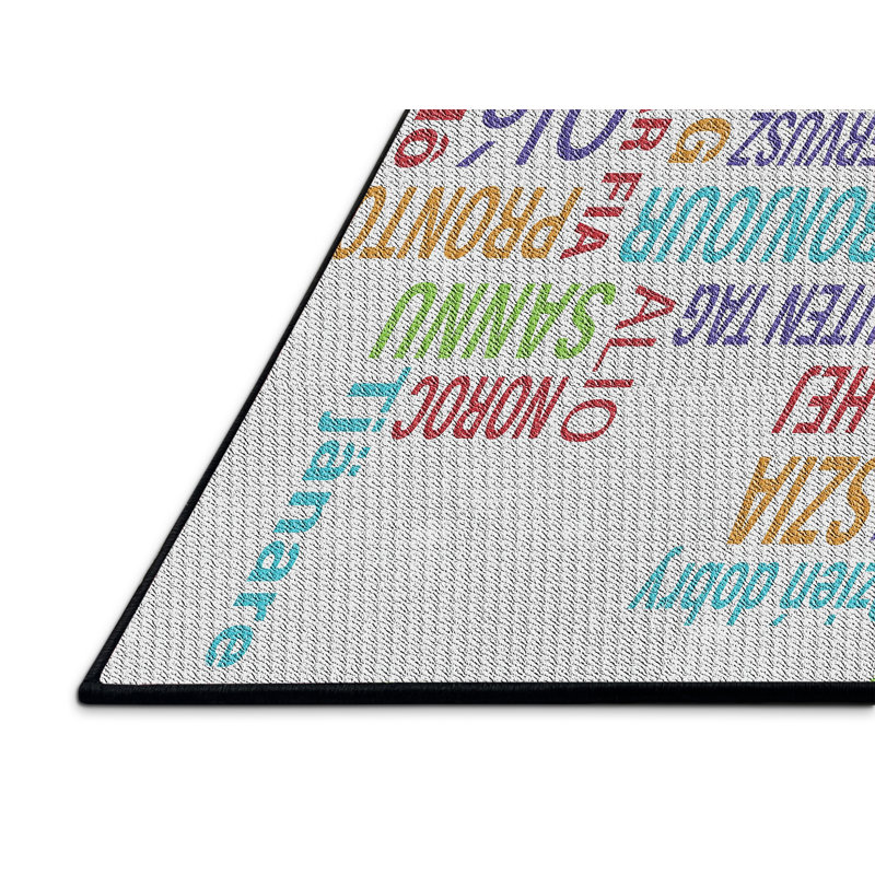 Tapis gris/bleu/vert à motifs Roselawn, Rectangle 2 pi x 4 pi