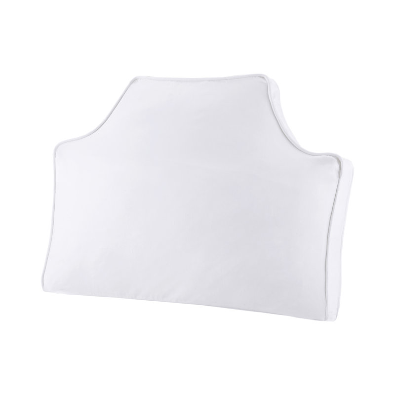 Oreiller surdimensionné en toile 100% coton, Blanc